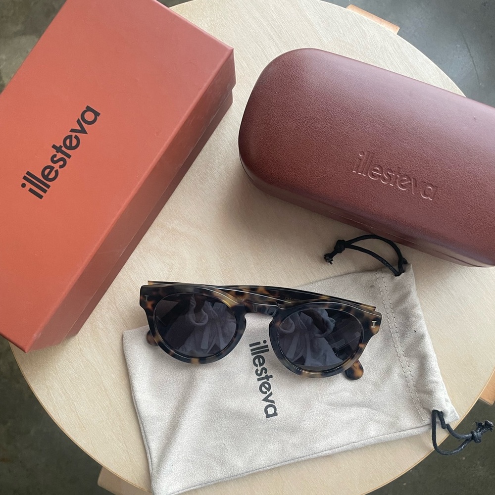 Illesteva LEONARD Brown Tortoise Shell Sunglasses